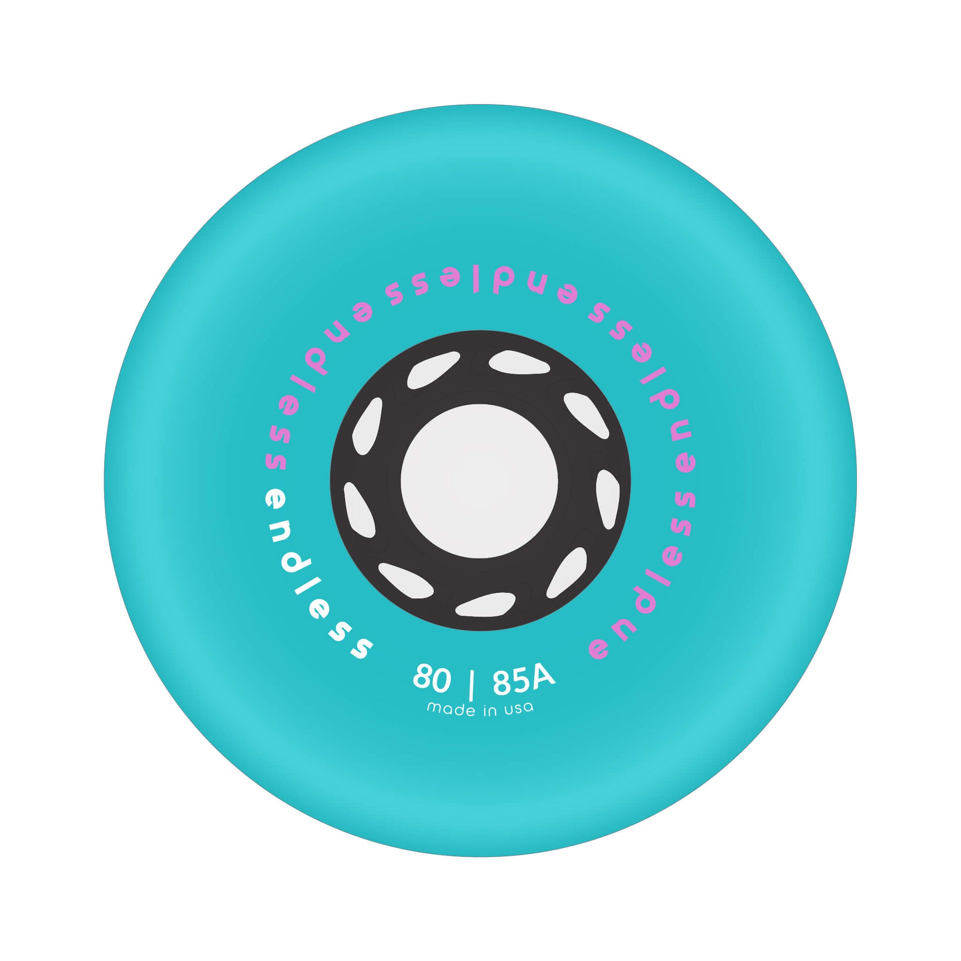 Endless 80 mm Miami Blue Wheel mockup