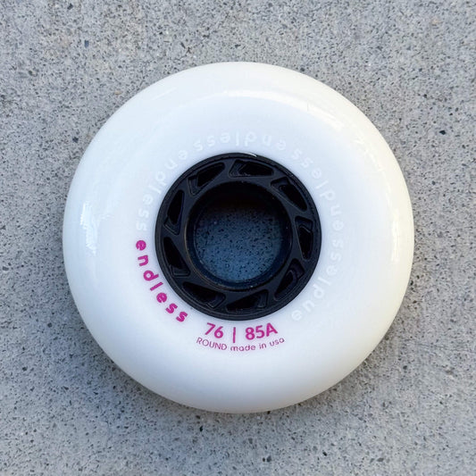 Endless Round 76 mm White Wheel